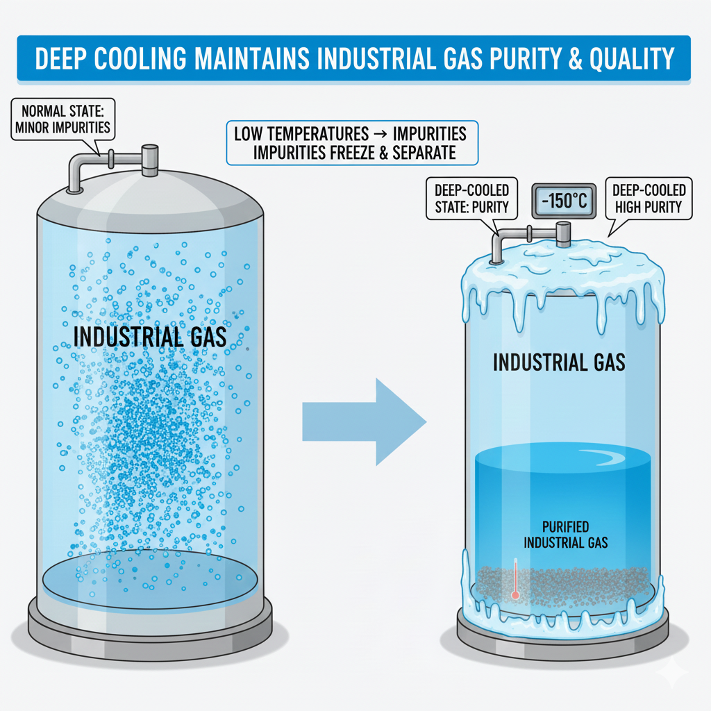 Ảnh minh họa cho quá trình hóa lỏng khí công nghiệp